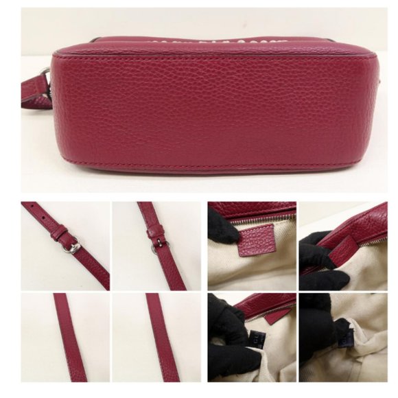 💯 Auth Gucci Soho Disco Studded Winered Calfskin - Picture 5 of 8